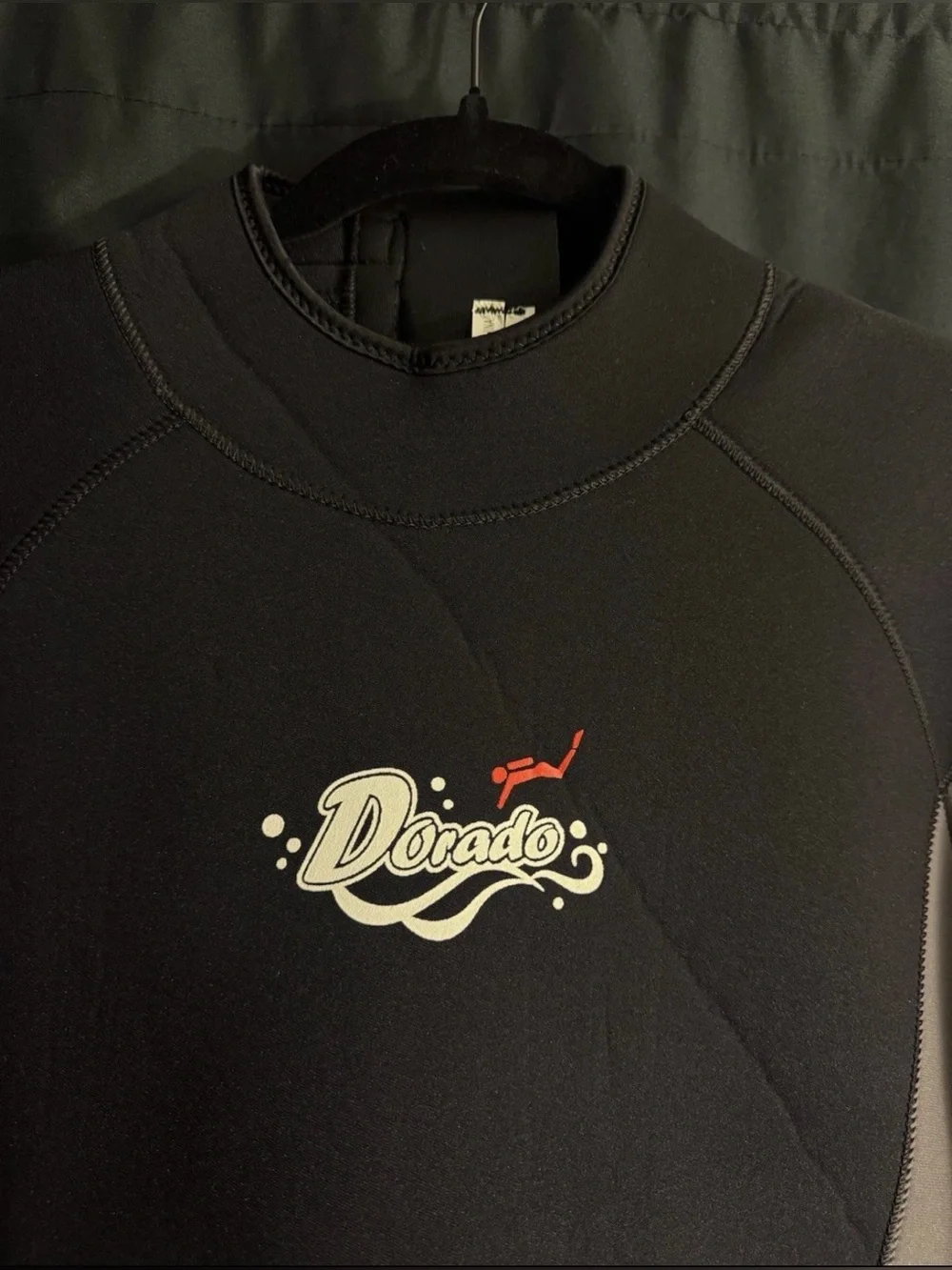 Dorado Men’s 3mm Full Body Wetsuit XL Black Gray Surf Scuba Dive NWT 36-40”